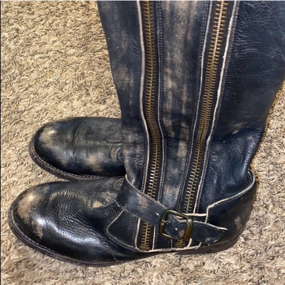 Badass Bed Stu Tango Boots Distressed Black 8.5 - Picture 2 of 9